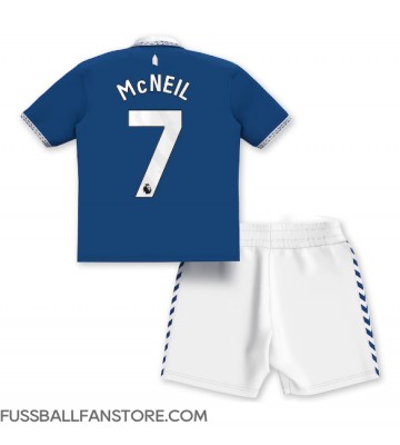 Everton Dwight McNeil #7 Replik Heimtrikot Kinder 2023-24 Kurzarm (+ Kurze Hosen)
